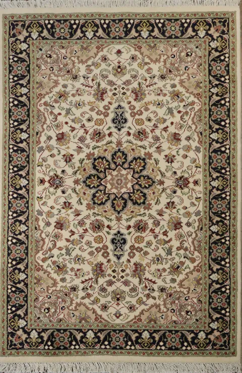 Vegetable Dye Handmade Tabriz Wool Rug 4x6