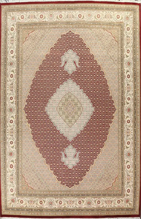 Luxurious Heritage Rug with Ornate Central Motif and Borders 9x12