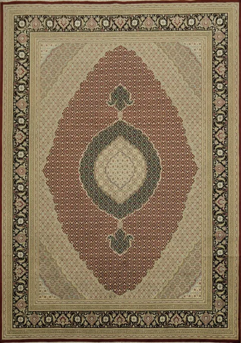 Vegetable Dye Tabriz Mahi Persian Area Rug 10x14