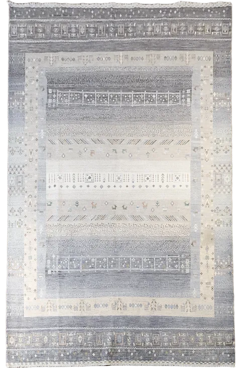 Vegetable Dye Gabbeh Kashkoli Area Rug 7x10