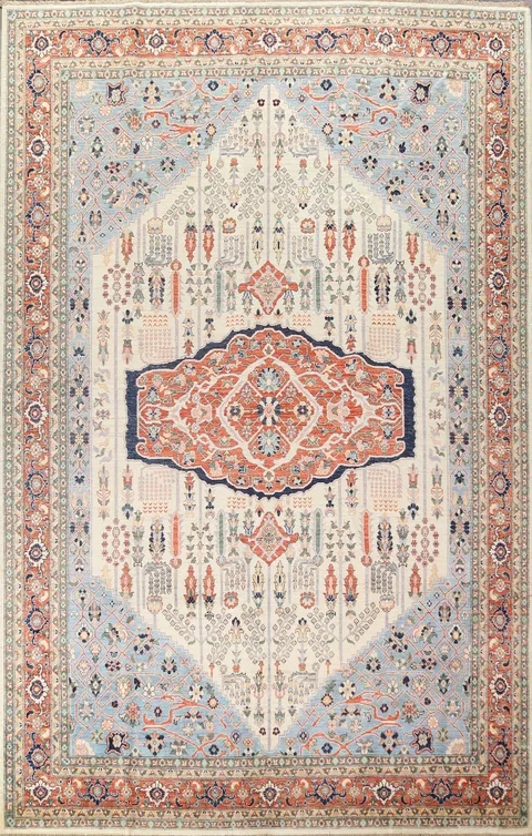 Vegetable Dye Heriz Serapi Wool Area Rug 9x12