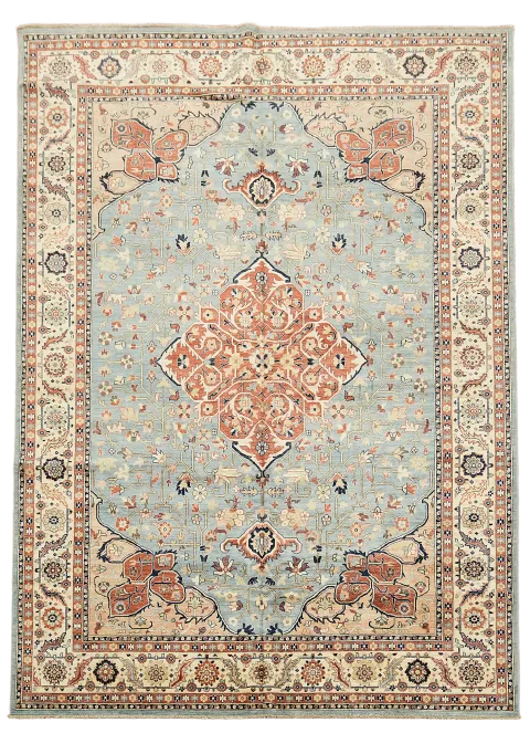 Vegetable Dye Heriz Serapi Handmade Area Rug 10x14