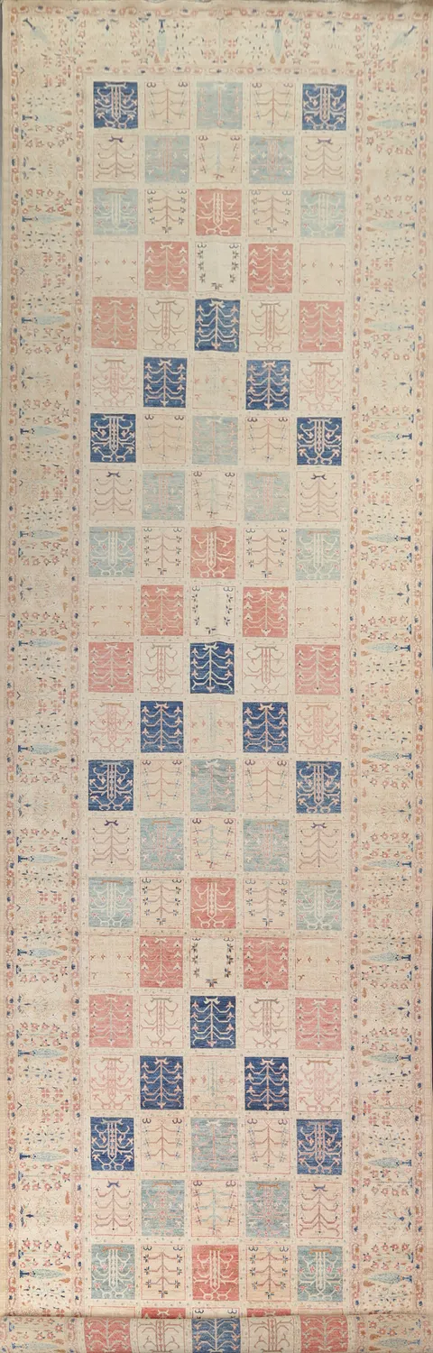Garden Design Oushak Large Turkish Rug 7x32