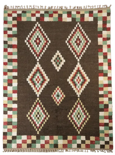 Modern Moroccan Handmade Wool Area Rug 8x10