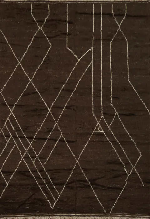 Handmade Moroccan Wool Area Rug 8x11