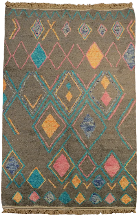 Tribal Moroccan Handmade Area Rug 7x11