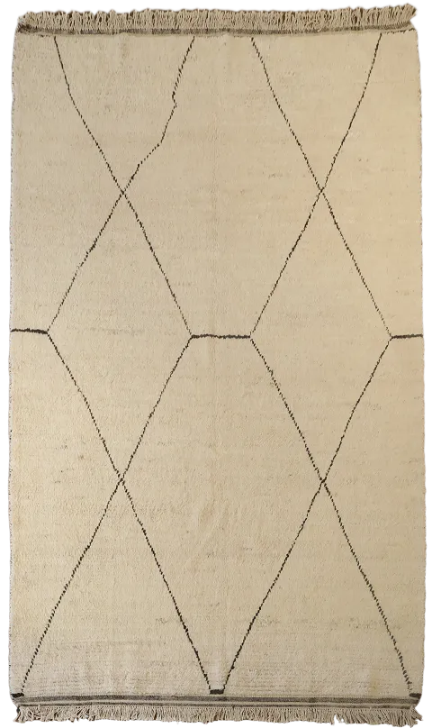 Abstract Minimalist Rug for a Modern and Tranquil Living Space 6x10