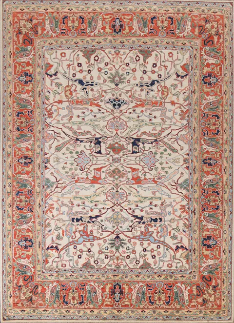 Vegetable Dye Ziegler Handmade Area Rug 8x10