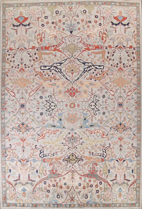 Vegetable Dye Ziegler Handmade Area Rug 10x14