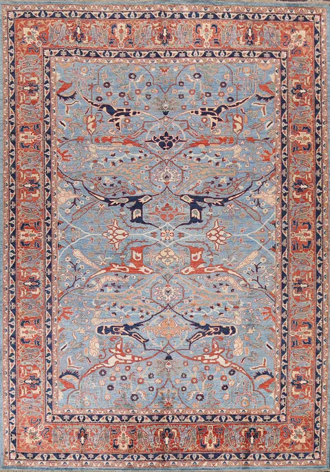 Vegetable Dye Ziegler Handmade Area Rug 9x12