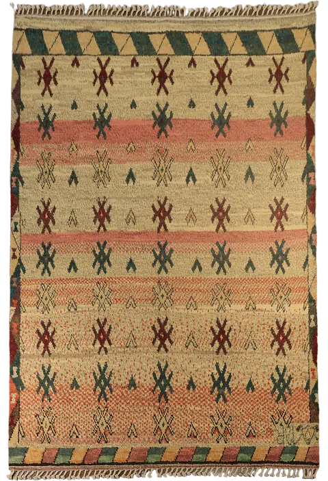 Tribal Moroccan Wool Area Rug 8x11
