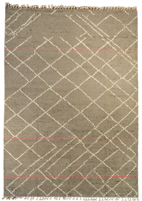 Trellis Moroccan Handmade Area Rug 8x11