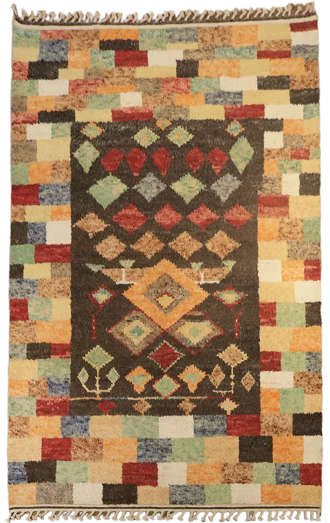 Tribal Moroccan Oriental Area Rug 7x11