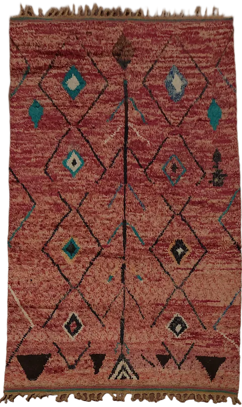 Tribal Moroccan Handmade Area Rug 6x10