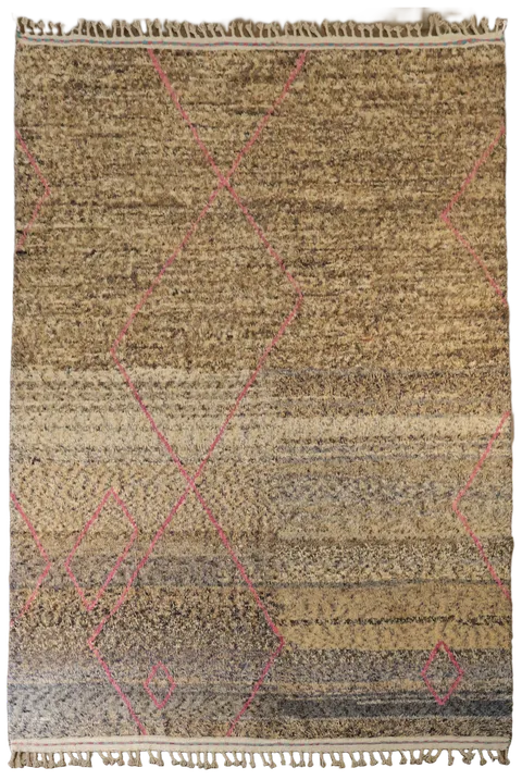 Modern Wool Moroccan Handmade Area Rug 9x13
