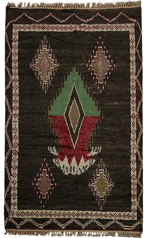 Tribal Moroccan Wool Area Rug 8x11