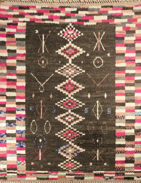 Tribal Moroccan Handmade Area Rug 8x11