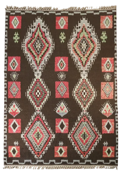 Handmade Moroccan Oriental Area Rug 9x13