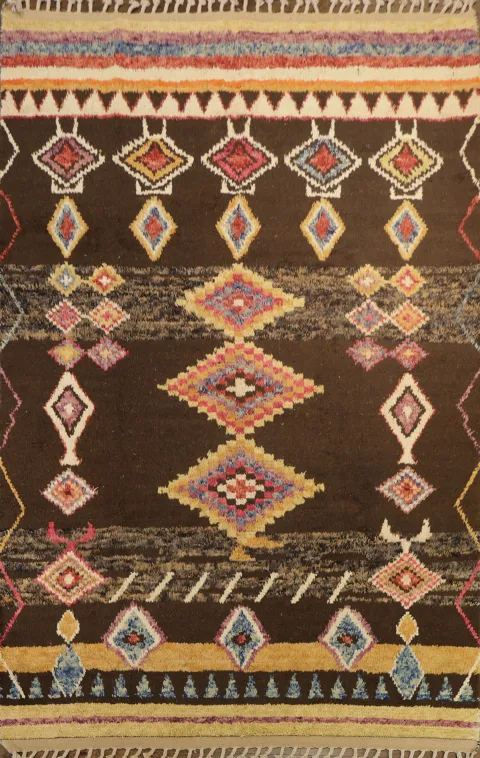 Tribal Moroccan Handmade Area Rug 7x11