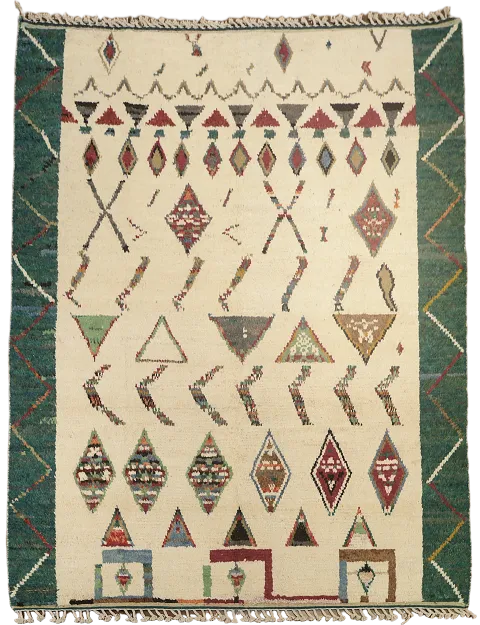 Tribal Moroccan Handmade Area Rug 8x11