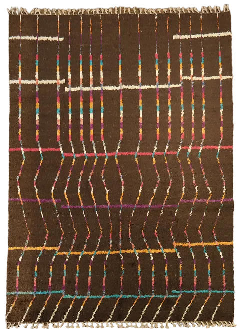 Wool Moroccan Oriental Area Rug 8x11