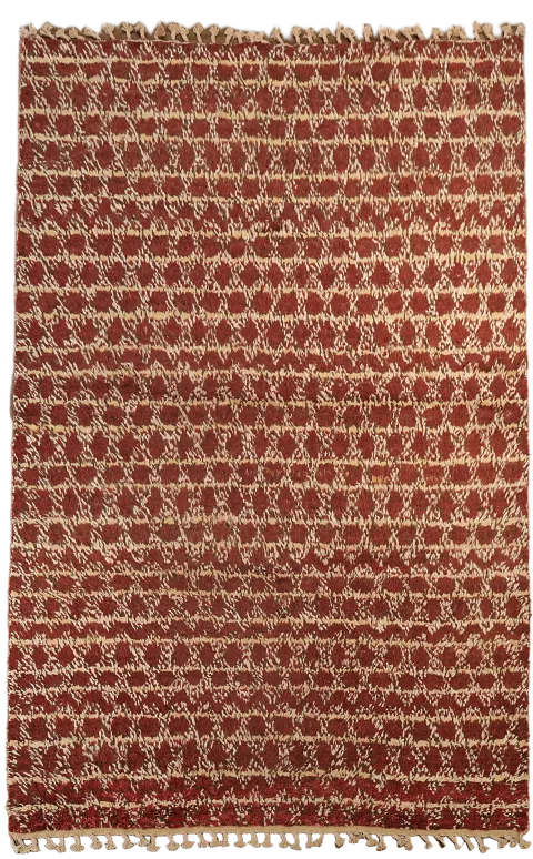 Wool Moroccan Handmade Area Rug 6x9