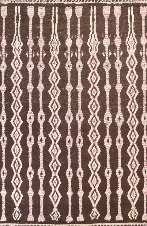 Handmade Moroccan Wool Area Rug 8x11
