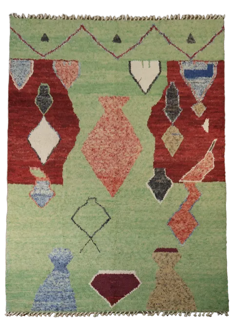 Modern Wool Moroccan Handmade Area Rug 9x12