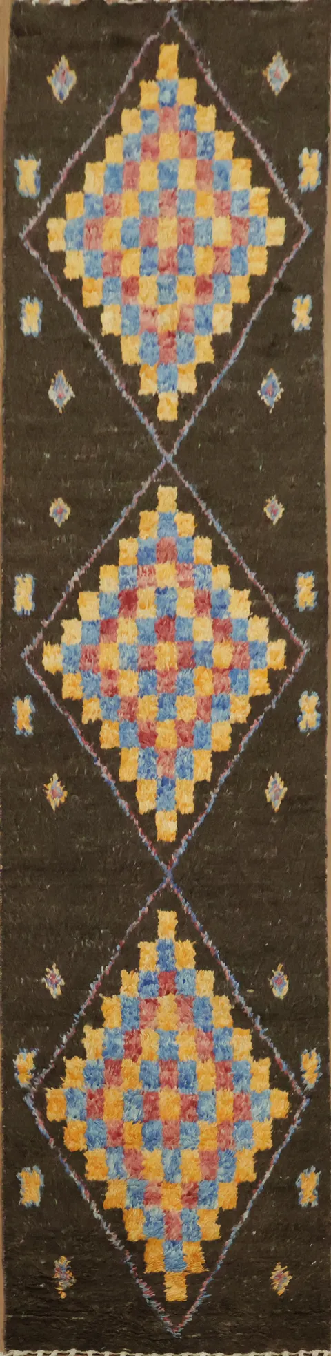 Geometric Moroccan Oriental Runner Rug 3x13