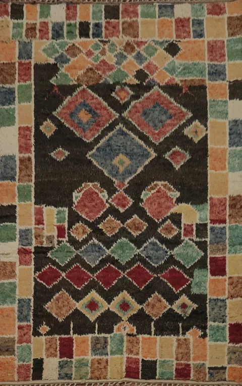 Multicolor Mosaic Moroccan Area Rug 8x10 for a Vibrant Homely Touch