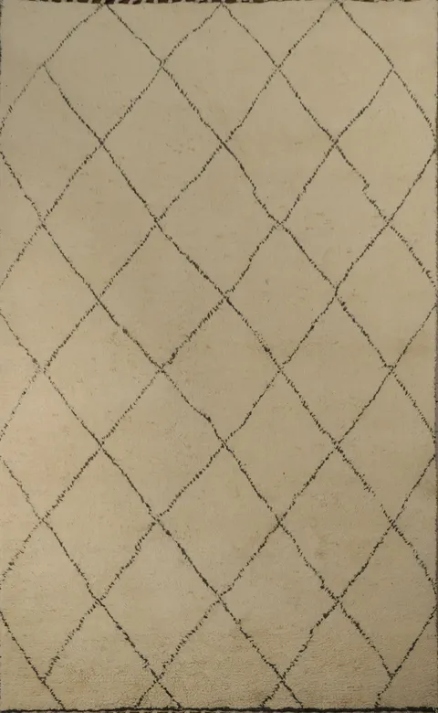 Trellis Moroccan Handmade Area Rug 5x8