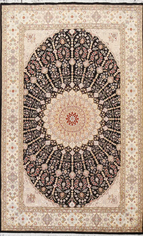 Vegetable Dye Nain Handmade Area Rug 6x10