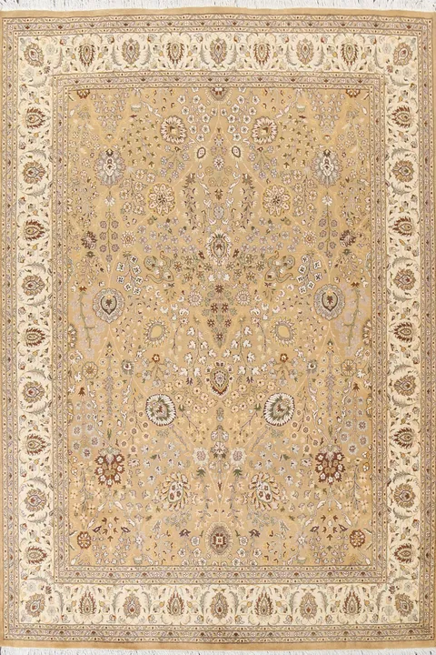 Vegetable Dye Tabriz Handmade Area Rug 8x10