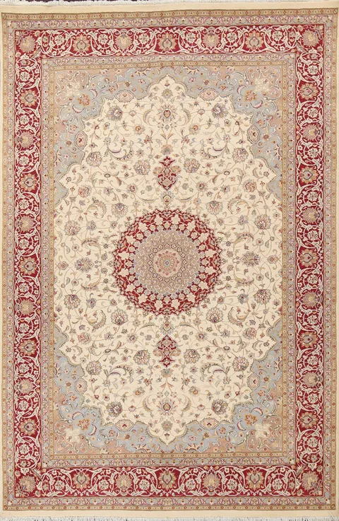 Vegetable Dye Nain Handmade Area Rug 7x10