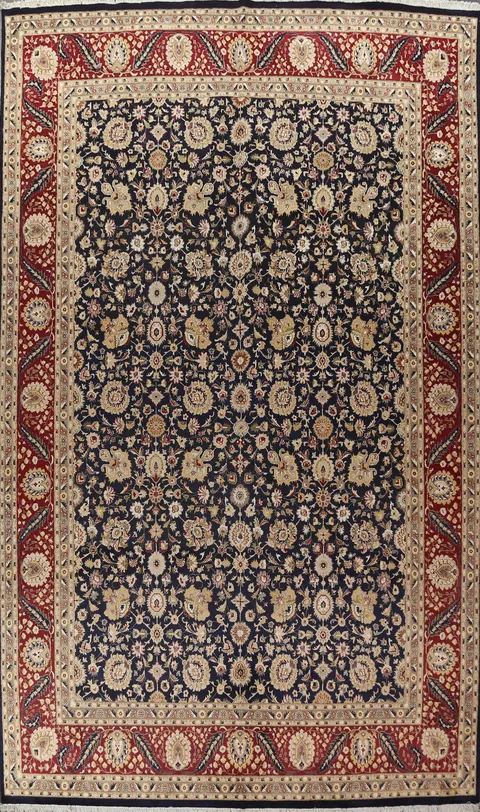Vegetable Dye Tabriz Wool Handmade Rug 10x15