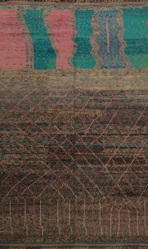 Large Wool Moroccan Handmade Rug 10x15
