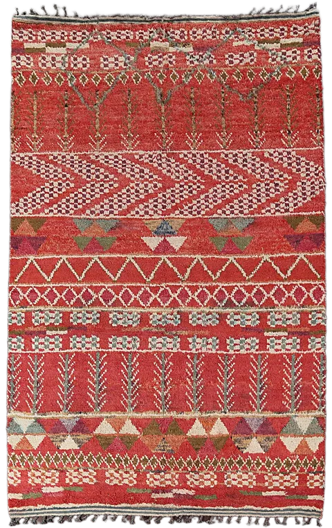 Wool Moroccan Handmade Area Rug 7x11