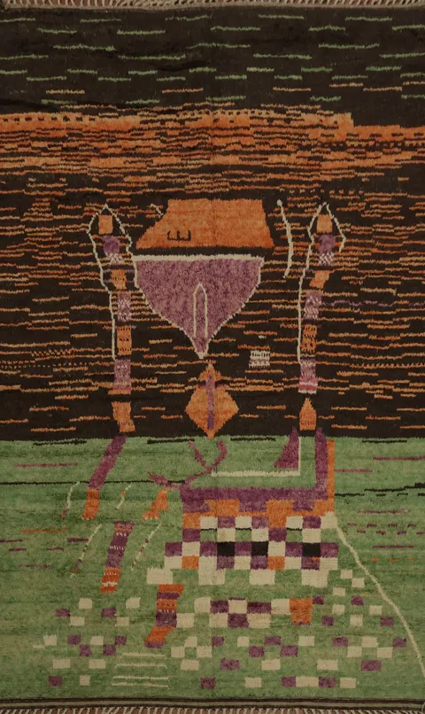 Sophisticated Interior Design Moroccan Large Area Rug 10x14
