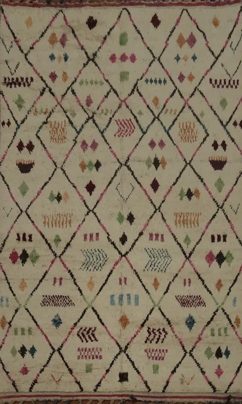 Tribal Moroccan Handmade Area Rug 6x10