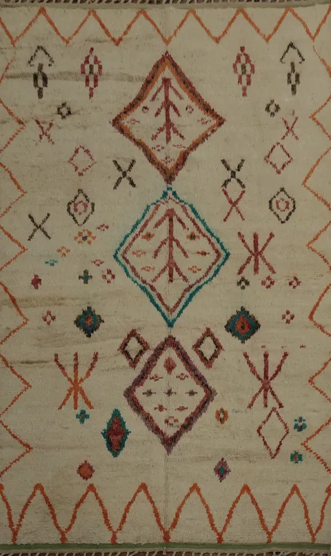 Bohemian Chic Moroccan Area Rug 7x11 for Cozy Interiors