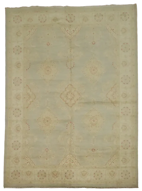Handmade Oushak Chobi Wool Area Rug 9x12