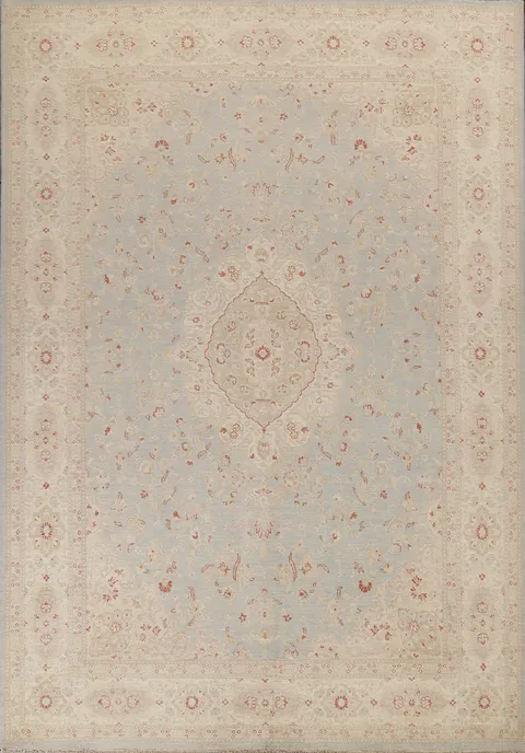 Vegetable Dye Oushak Chobi Handmade Area Rug 9x12