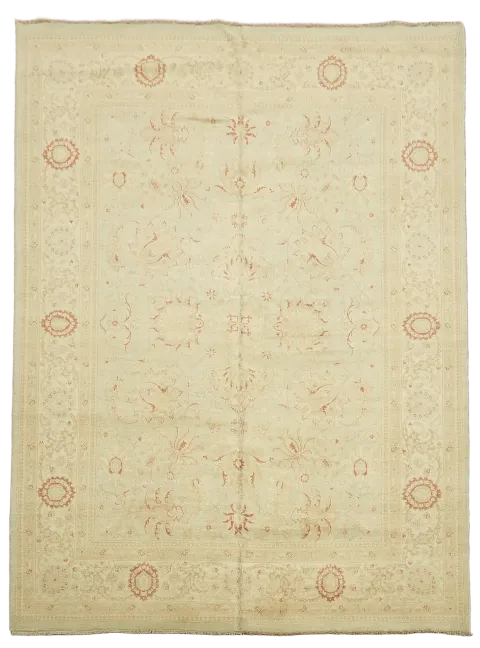 Wool Oushak Chobi Handmade Area Rug 9x12