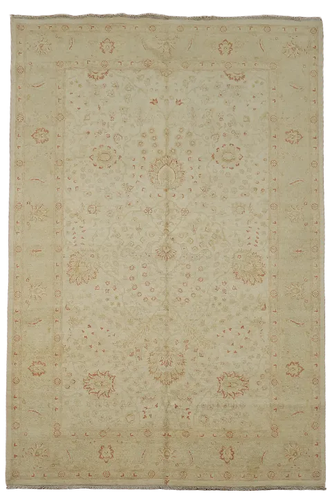 Floral Peshawar Chobi Handmade Area Rug 7x10