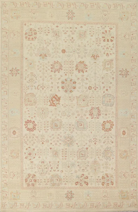 Handmade Peshawar Chobi Wool Area Rug 7x10