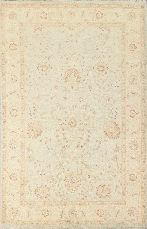 Vegetable Dye Peshawar Chobi Handmade Area Rug 6x8