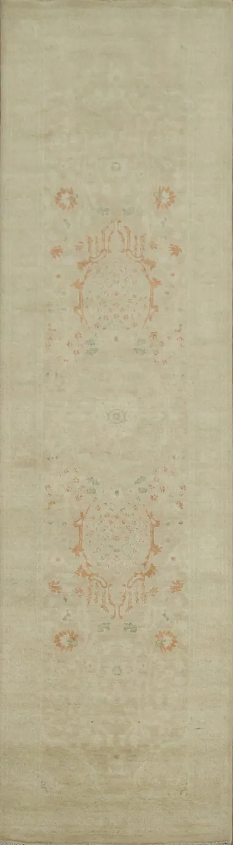 Vegetable Dye Peshawar Chobi Wool Runner Rug 3x10