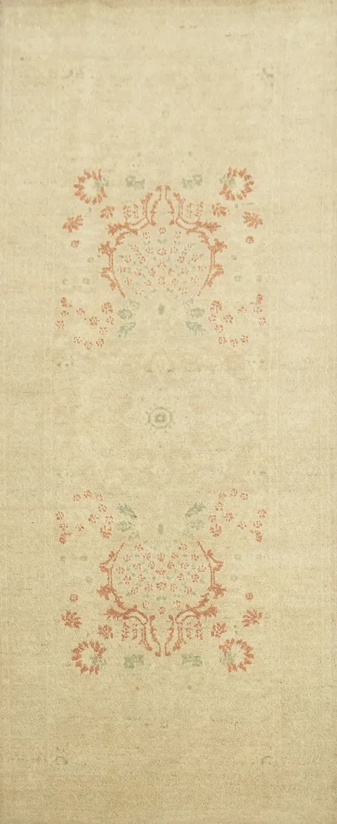 Vegetable Dye Peshawar Chobi Oriental Runner Rug 3x7