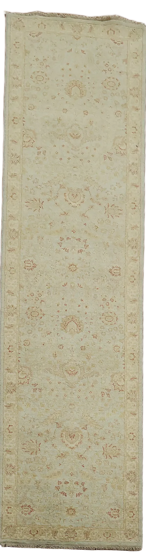 Vegetable Dye Peshawar Chobi Oriental Runner Rug 3x10