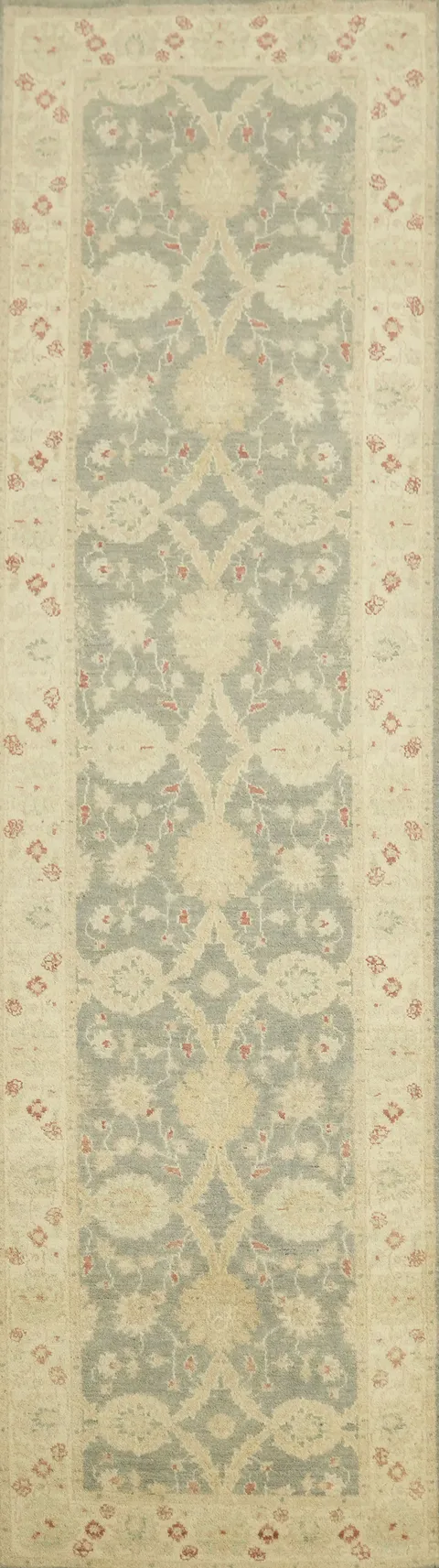 Vegetable Dye Peshawar Chobi Oriental Runner Rug 3x10